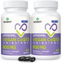 Liposomal Ubiquinol CoQ10 800 MG Softgel, High Abxia CoQ10 Ubiquinol Supplement, Active Coenzyme Q10 800 mg, Heart & Brain Function, Energy Production, 120 Vegan Softgels
