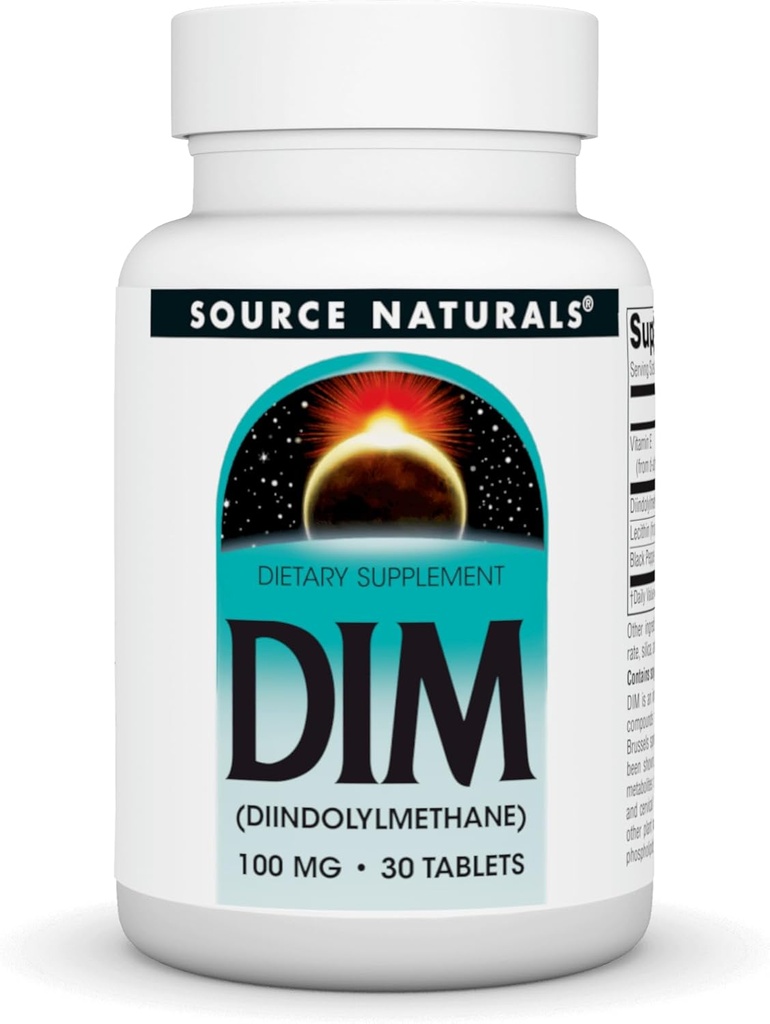 Source Naturals DIM, Diindolylmethane, 100 mg - 30 Tablet