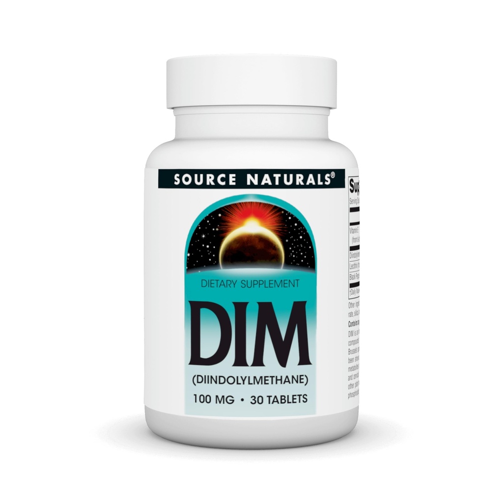 Source Naturals DIM, Diindolylmethane, 100mg - 30 δισκία