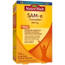 Nature Made SAM-e 200 mg Complete, Diyetsel Supplement for Mood Support, 60 Tablet, 30 Day Supply