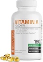 Bronson Vitamini 10.000 IU Premium Non-GMO Formula Desteği Sağlıklı Vizyon ve Immune Sistemi ve Sağlıklı Büyüme ve Yeniden Üretme, 180 Softgels