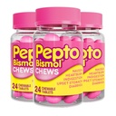Pepto Bismol Chews, Nausea, Heartburn, Indigestion, Upset Stomach, Diarrhea, 72 Toplam (3 Paket)