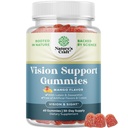 Vizyon Yetişkinler için Gummies - Lutein ve Zeaxanthin Supplements for Eye Health - Potent Lutein Eye Vitamins for Blue Light Protection Kuruness Strain Support & Visual Sharpness - 60 Count