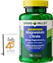 Spring Valley Citrate | Citrato de Magnesio 1000 mg Capsules | Kadınlar için En İyi Magnezyum Supplement | Magnezyum Pill | 100 mg, 100 Capsules Sche with Lual's 45 Diabetes Decoded