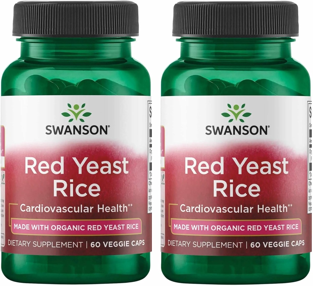 Swanson Organik Geleneksel Red Yeast Rice 600 Milligrams 60 Veg Capsules (2 Pack) ile yaptı.