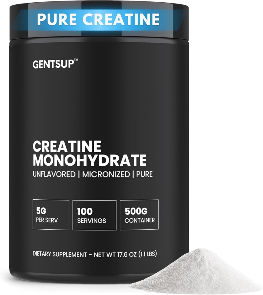 Krepure Kretine Monohidrat Toz – Unflavored, 5000 mg, 100 Hizmet - Boost Kas Büyüme, Güçlü, Performans ve Beyin Sağlığı - GMO, Gluten-Free, HPLC Tested, NSF Sertifikalı,