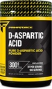 Primaforce D-Aspartic Acid 300 Grams (100 Hizmet), Unflavored, Vegetarian, Non-GMO