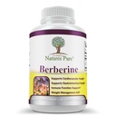 Basitçe Natures Pure Premium Berberine HCl 500 mg - 120 Capsules - Cardiovascular Gastrointestinal Immune Support - Kromium Cinnamon