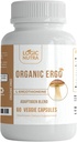 L-Ergothioneine Plus Organik Cordyceps Mushroom, Lion's Mane, Reishi, Astragalus, Sibirya SMA, Ashwagandha – 60 Caps