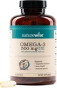 NatureWise Omega 3 Fish Oil - 500 mg ανά χάπι - EPA & DHA - Ανοσολογική Υποστήριξη, Εγκεφαλική Υγεία & Βέλτιστη Ευεξία - Γλουτένη και χωρίς σόγια, Μη ΓΤΟ - 180 Softgels[6-Month Supply]