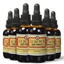 J.CROW'S® Lugol's Solution of Iodine 2% 2 oz (6 μπουκάλια) – Premium ιωδιούχο, γλουτένη και, εκχύλισμα αιθάλης χωρίς αλκοόλη, Χωρίς Λήξη