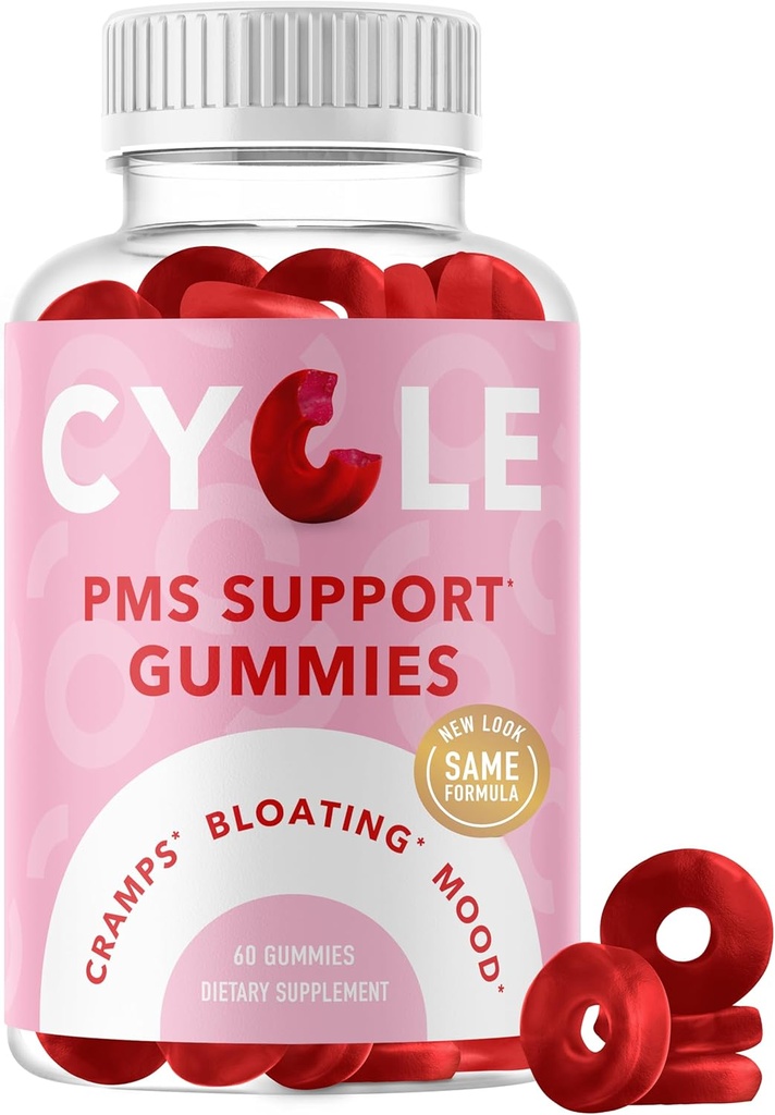 PMS Relief Gummies | Hormon Dengesi, Bloating, Hormonal Acne & Mood Swing Desteği | Kadınlar için Dönem Desteği | Vegan Gummy Supplement with Chasteberry | Dong Quai, Cranberry, & Vitamin B6