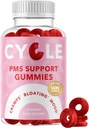 PMS Relief Gummies | Hormon Dengesi, Bloating, Hormonal Acne & Mood Swing Desteği | Kadınlar için Dönem Desteği | Vegan Gummy Supplement with Chasteberry | Dong Quai, Cranberry, & Vitamin B6