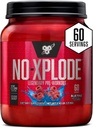BSN N.O.-XPLODE Pre Workout Toz, Blood Supplement for Men and Women with Kretine and Beta-Alanine, Flavor: Blue Raz, 60 Hizmetler