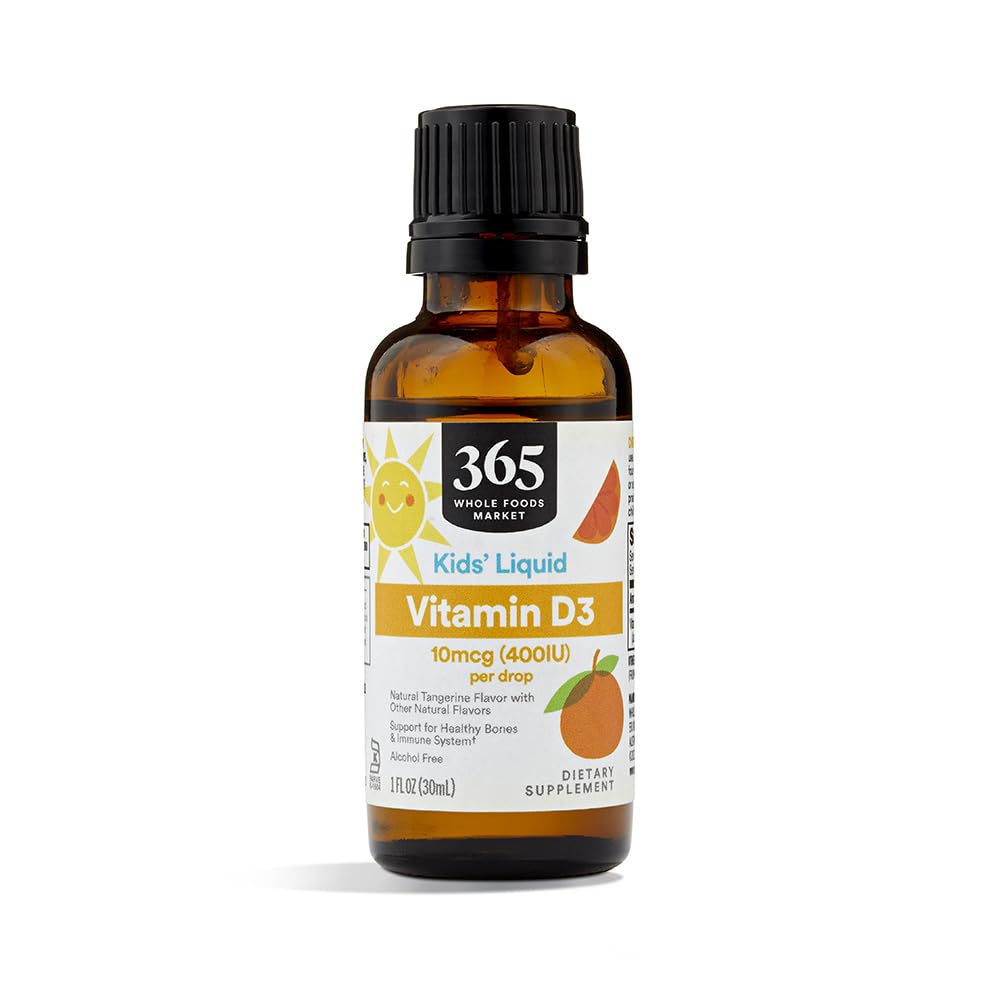 365 by Whole Foods Market, D-3 Sıvı 400Iu Tangerine Flavor, 1 Ounce