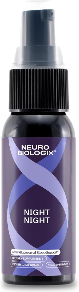 Night Night Liposomal Spray – Non-Habit-Forming Sleep Supplement with Melatonin & GABA - Fast-Absorbing Sleep Spray to Vice Rest, Relaxation & Pozitif Mood - Allergen-Free & Vegan