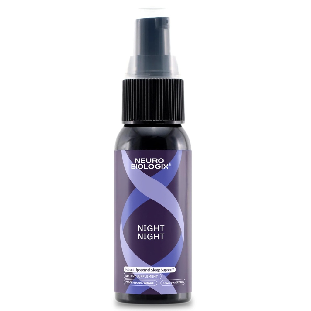 Night Night Liposomal Spray – Non-Habit-Forming Sleep Supplement with Melatonin & GABA - Fast-Absorbing Sleep Spray to Vice Rest, Relaxation & Pozitif Mood - Allergen-Free & Vegan