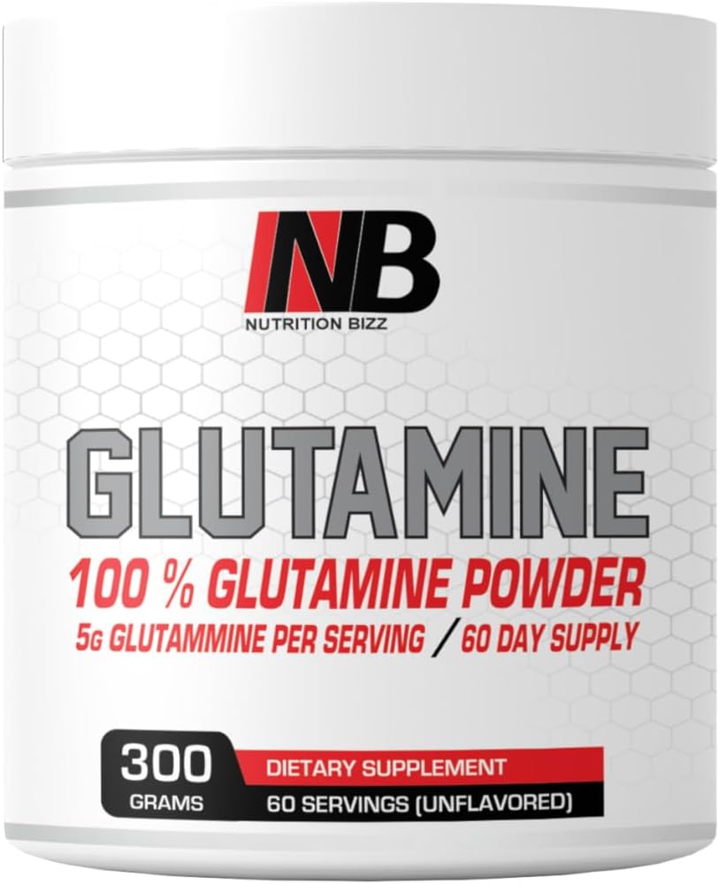 Glutamine Toz 300 Grams Unflavored 60 Days Supply 5 Grams L-Glutamine