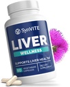 Liver Wellness - Liver Cleanse Detox & Repair for Liver Health with Artichoke Extract, Milk Thistle, Dandelion Root, Beet Root, Turmeric & More - Χορτοφαγική, Μη Γλουτένη-Δωρεάν, Κατασκευάζεται στις ΗΠΑ