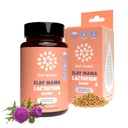 OAT MAMA Organic Lactation Supplement - 'Slay Mama' Ευλογημένη Thittle & Fenugreek Κάψουλες - Βότανο Γαλουχία Μείγμα, Επιλόχεια Υποστήριξη για Θηλασμό Moms