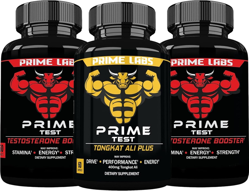 Prime Labs Prime Test testosteron ATM (60 ct, 2Pack) + Tongkat Ali Plus (60 ct)