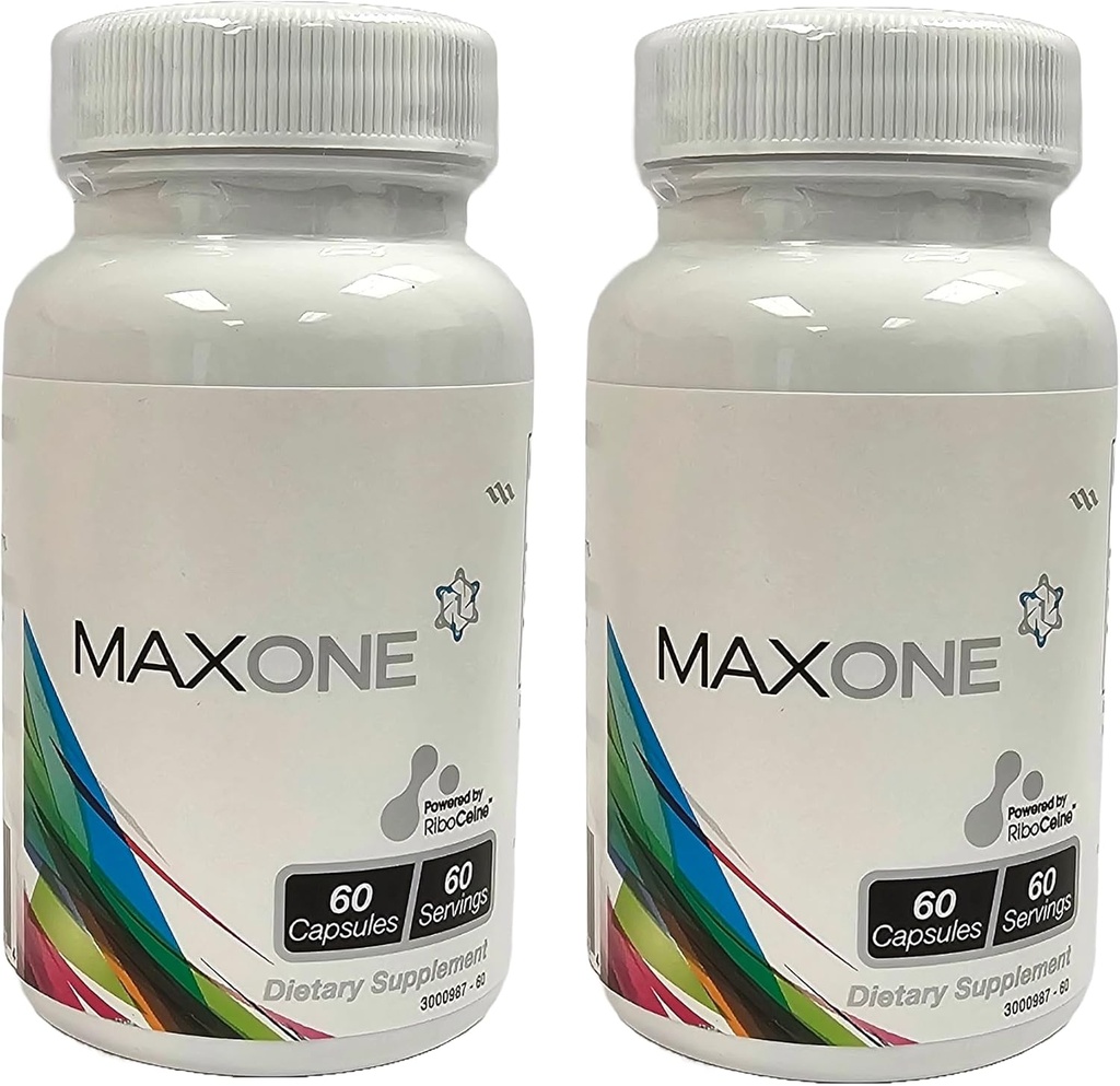 Max One, Focused Riboceine συμπλήρωμα, 60 κάψουλες λαχανικών, 30 σερβιρίσματα (πακέτο των 2)