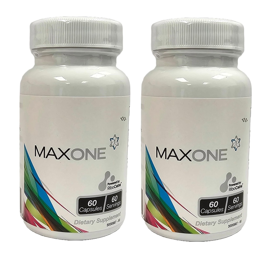 Max One, Odaklı Riboceine Supplementasyon, 60 Sebze Kapsülleri, 30 Hizmetler (Pack of 2)