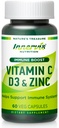 Immune Boost Kompleksi - C 900 mg, D3 2500 IU & çinko Immune System Support, 72 Veggie Caps | İçsel Beslenme Beslenme Beslenme