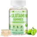 L-Glutamine Gummies 1000 mg, with Trehalose, L Glutamine Supplement Support Intestinal, Boost Immune & Muscle Health, for Adults & Kids, Non-GMO, Vegan, Gluten Free, Grape Flavor, 60