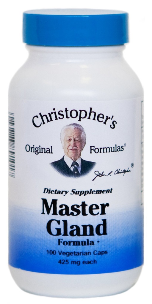 Christopher's Original Formulas Master Gland Formula, 375 mg, 100 χορτοφαγικά Caps
