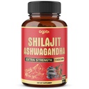 agobi 210 Capsules - 400 mg Organik Ashwagandha Root ile 600 mg Shilajit Supplement - Shilajit Pure Himalaya Organik Enerji Üretimi için, Immune System Brain Health, Focus & Concentration