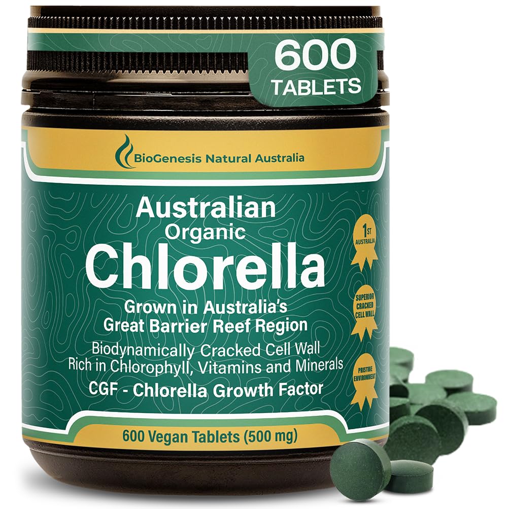 Βιογένεση Βιολογικά δισκία Chlorella – 600 Count (500mg) 
