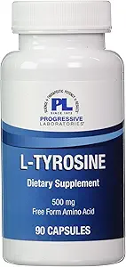 Progressive Labs L-Tyrosine Supplement, 90 Count