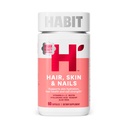 Habit Saç, Skin & Nails Supplement (60 Capsules) - Yeni Bak, Skin Hydration, Hair & Nail Strength, Biotin 2000mcg, A & C, Hyaluronic Acid, Rosehip, Vegan, Non-GMO (1 Pack)