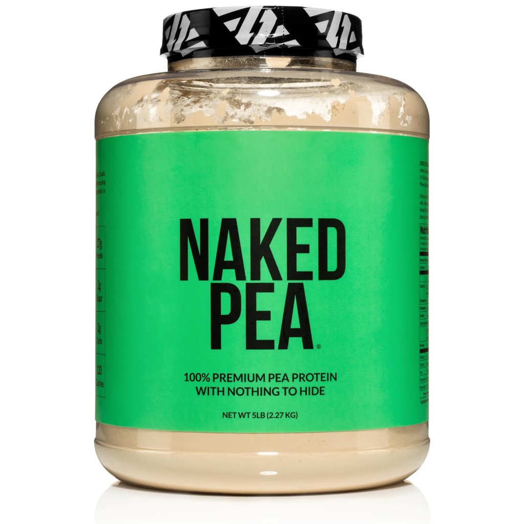 NAKED Pea - Kuzey Amerika Çiftleri'nden 5LB 100% Pea Protein Toz - Unflavored Vegan Pea proteini - Plant Protein Toz, Digest - 76 Hizmetler