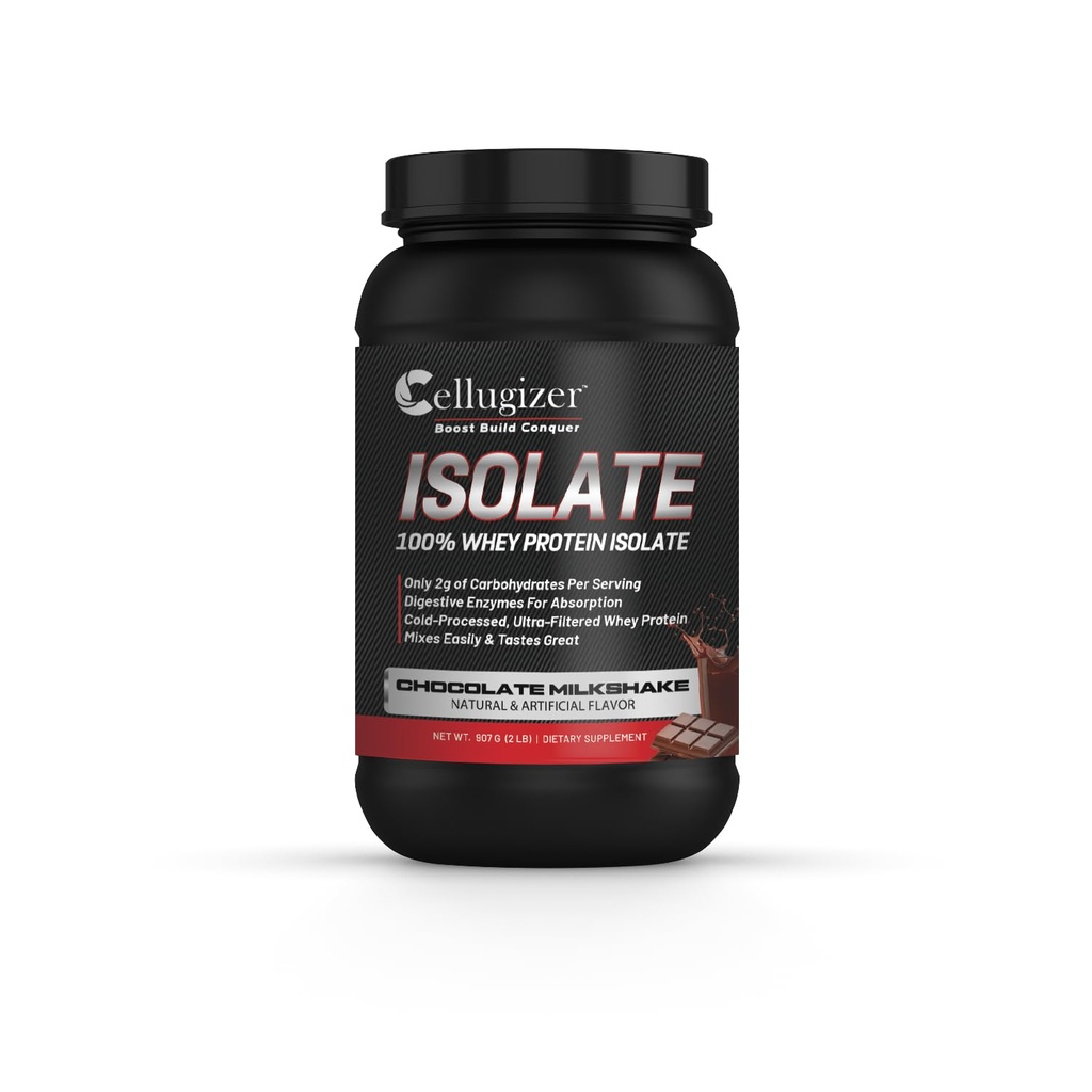 % 100 Whey Isolate 2lb, Chocolate I 25g protein, Fast Digesting I 0g Sugar, Low Carb