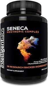 Intelligent Labs Seneca Nootropic Brain Support Supplement 