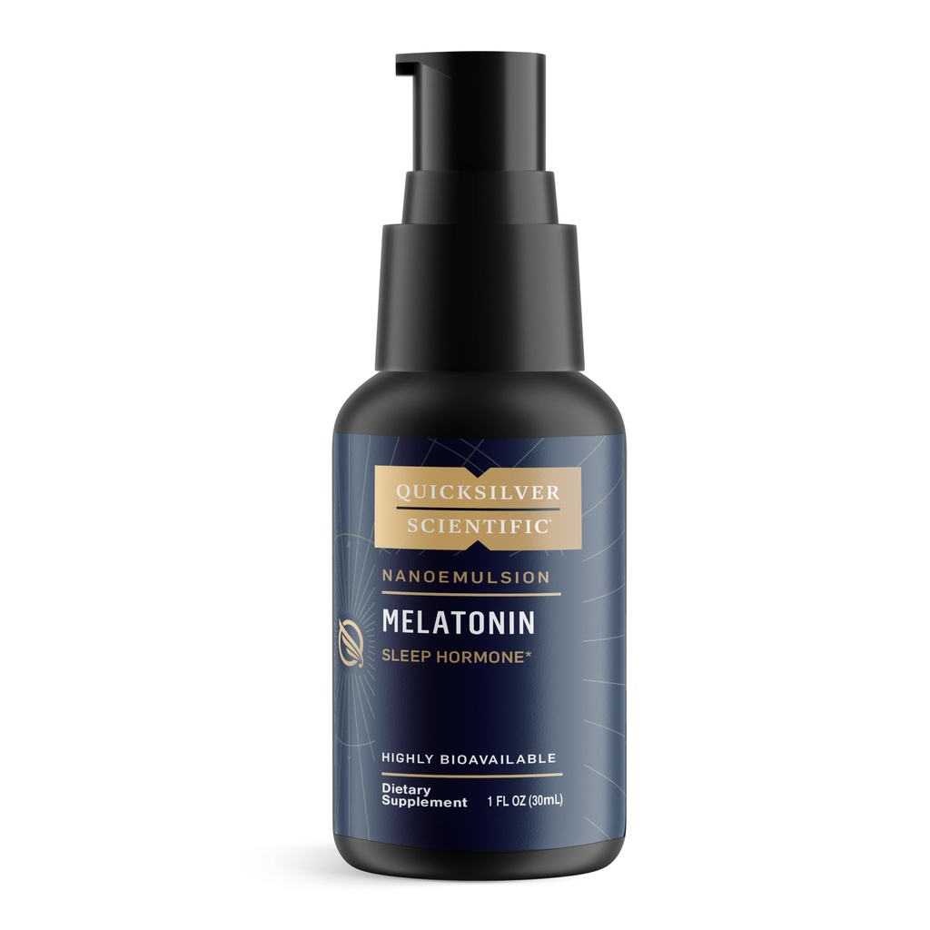 Quicksilver Scientific Liposomal Melatonin - Bedtime, Jet Lag & Immune Support Liquid for Yetişkinler - Verimli, Üstün Abpole 1 mg Melatonin Sabah Drowsiness (30 ml) Minik için Minik