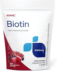 GNC Βιοτίνη 5000mcg - 30 μαλακά μάσημα