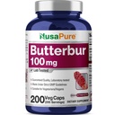 NusaPure Butterbur Extract 100mg ανά ανώτατο όριο 200 Κάψουλες Veggie (Non-GMO, Veganian, Vegan)