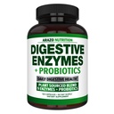 Probiyotiklerle Enzymes - Multi Enzyme Beslenme Supplement - Asitofilus Bromelain Papaya Papain Lipase & Lactase - Digestion - 120 Pills - Arazo Beslenme