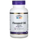 21. Yüzyıl Flaxseed Oil 1000 mg Softgels 120 Kont (3 Pack)