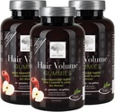 NEW NORDIC Hair Volume Gummies, 2500 mcg Biotin, Daily Hair Vitamins Supplement to Support Hair Skin & Nails, Vegan, 60 Count (Pack of 3)