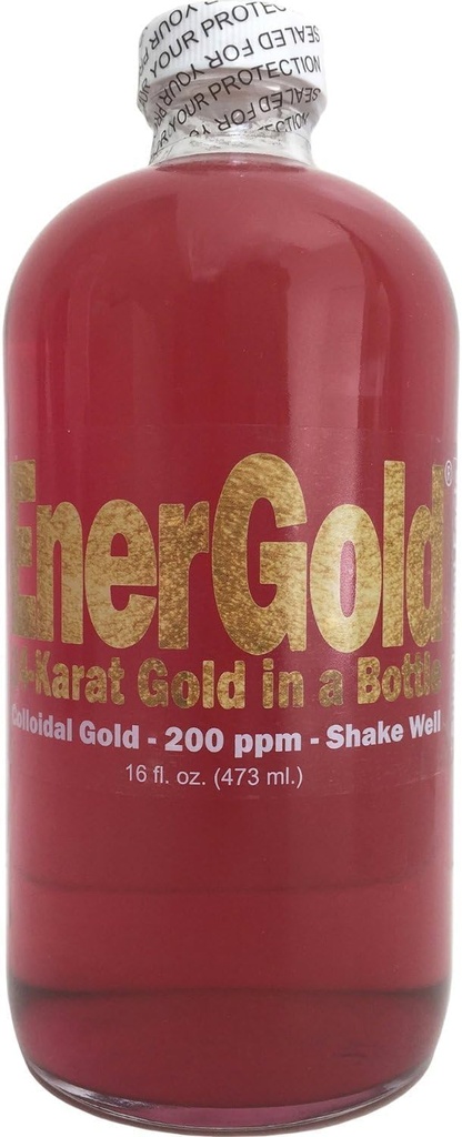 EnerGold® 99.99%-Pure Ultraconcented 200-ppm Ruby-Red Colloidal Gold. Deflect Radyasyon & EMFs, Tamir DNA, Regenerate Pineal Gland, Rejuvenate All Tounds of The Body, Energize Your Aura, ...