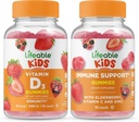 Lifeable Vitamin D Kids + Immune Support Kids, Gummies Sche - Great Tasting, Vitamin Supplement, Gluten Free, GMO Free, Chewable Gummy