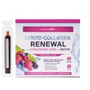 NatureWise Hydrolyzed Liquid Collagen for Women & Men 4000 mg - High Abxia, Type 1 & 3 Peptides with Biotin + Vitamin C + Vitamin B Complex & Hyaluronic Acid -Mixed Berry - 10 Tubes[10 Day Supply]