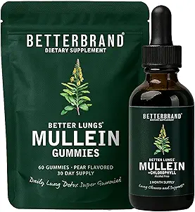 BetterLungs Mullein Leaf Extract and Gummies Sche - Lung Health Support