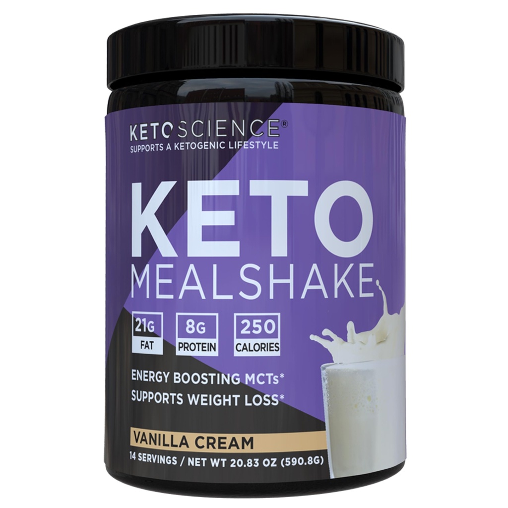 Keto Science Ketgen Meal Shake Vanilla Diyetary Supplement, MCT'lerde ve proteinde Zengin, Collagen, Vitaminler ve Mineraller, Keto ve Paleo Dostu, Kilo Kaybı (14 hizmet) 20.49 Oz
