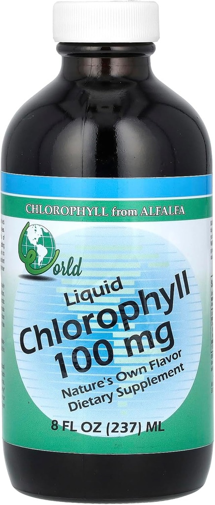 World Organic - Chlorophyll Liquid 100 mg, 8 oz sıvı