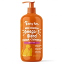 Zesty Paws Wild Alaskan Omega-3 Mix Pollock + Köpek ve Kediler için Salmon yağı, Omega 3 Supplement for Pets, 32oz